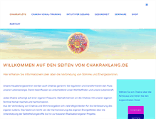 Tablet Screenshot of chakraklang.de